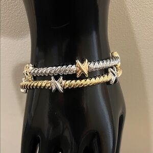 House of Harlow 1960 | Dual-Tone Stretch Bracelet